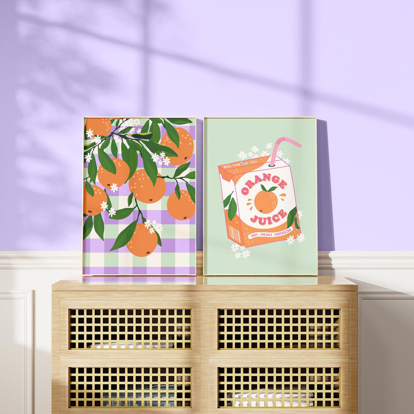 FRESHLY SQUEEZED ORANGE JUICE PRINT