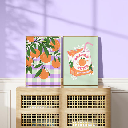 FRESHLY SQUEEZED ORANGE JUICE PRINT