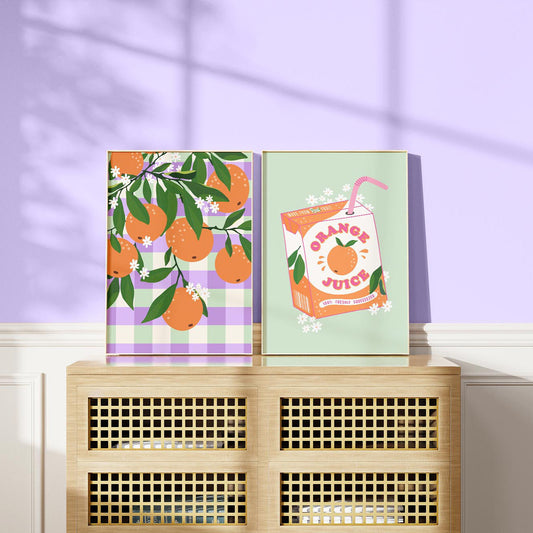 FRESHLY SQUEEZED ORANGE JUICE PRINT