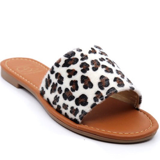 Lulu-4 Sandales Leopard Blanc