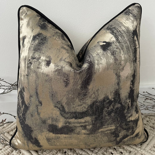 Le Coussin Couture - Le Chiara Noir et Or - Modèle n° 27