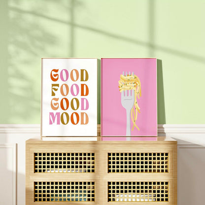 GOOD FOOD GOOD MOOD PRINT