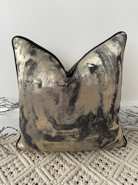 Le Coussin Couture - Le Chiara Noir et Or - Modèle n° 27
