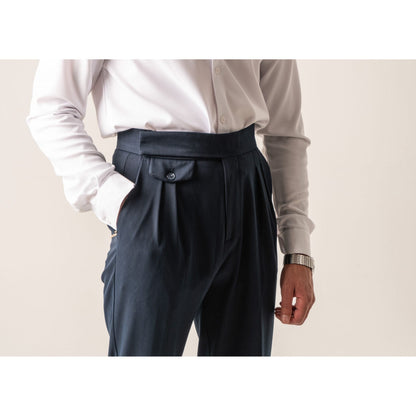 High Waist Pleated Trousers