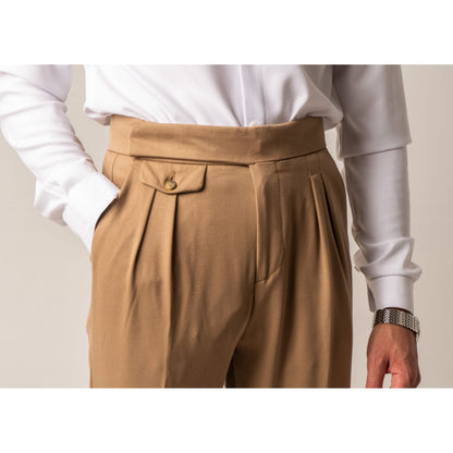 High Waist Pleated Trousers