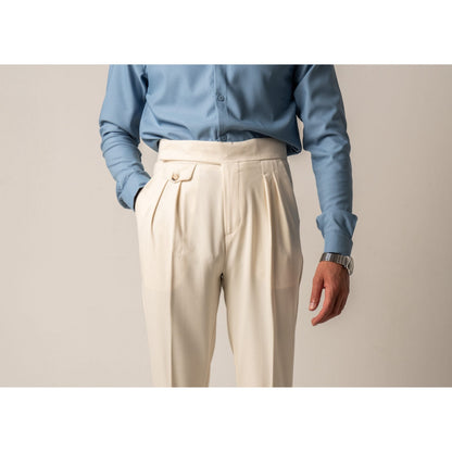 High Waist Pleated Trousers