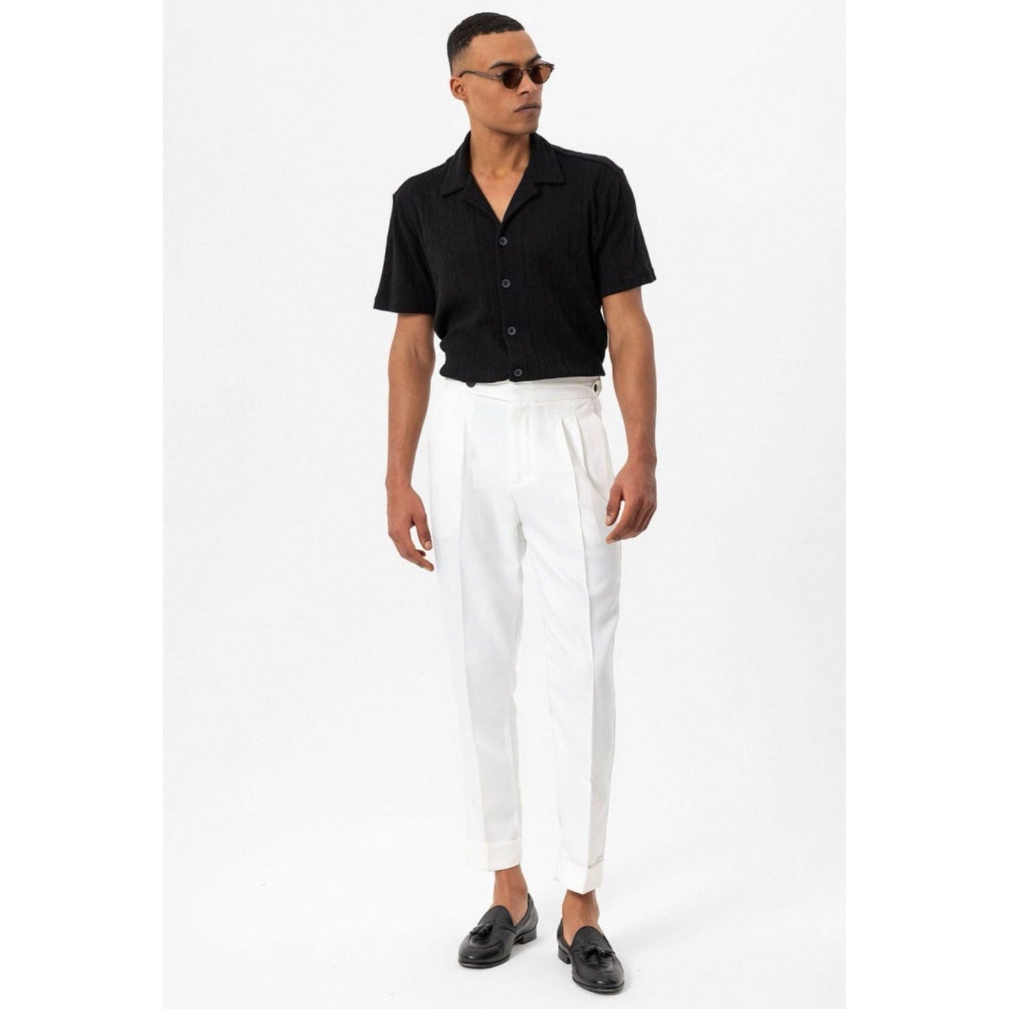 Collar Knitted Pattern Shirt