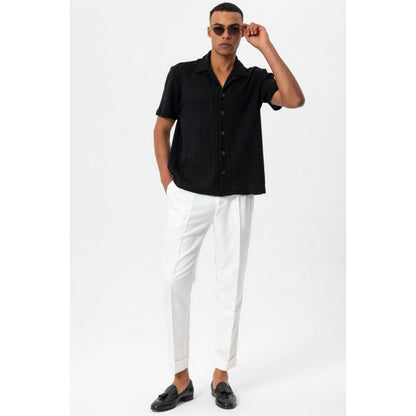 Collar Knitted Pattern Shirt