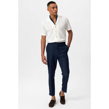 Collar Knitted Pattern Shirt