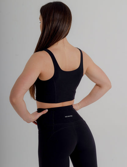 Women's Black Leggings with Pockets - High Waist Active Leggings