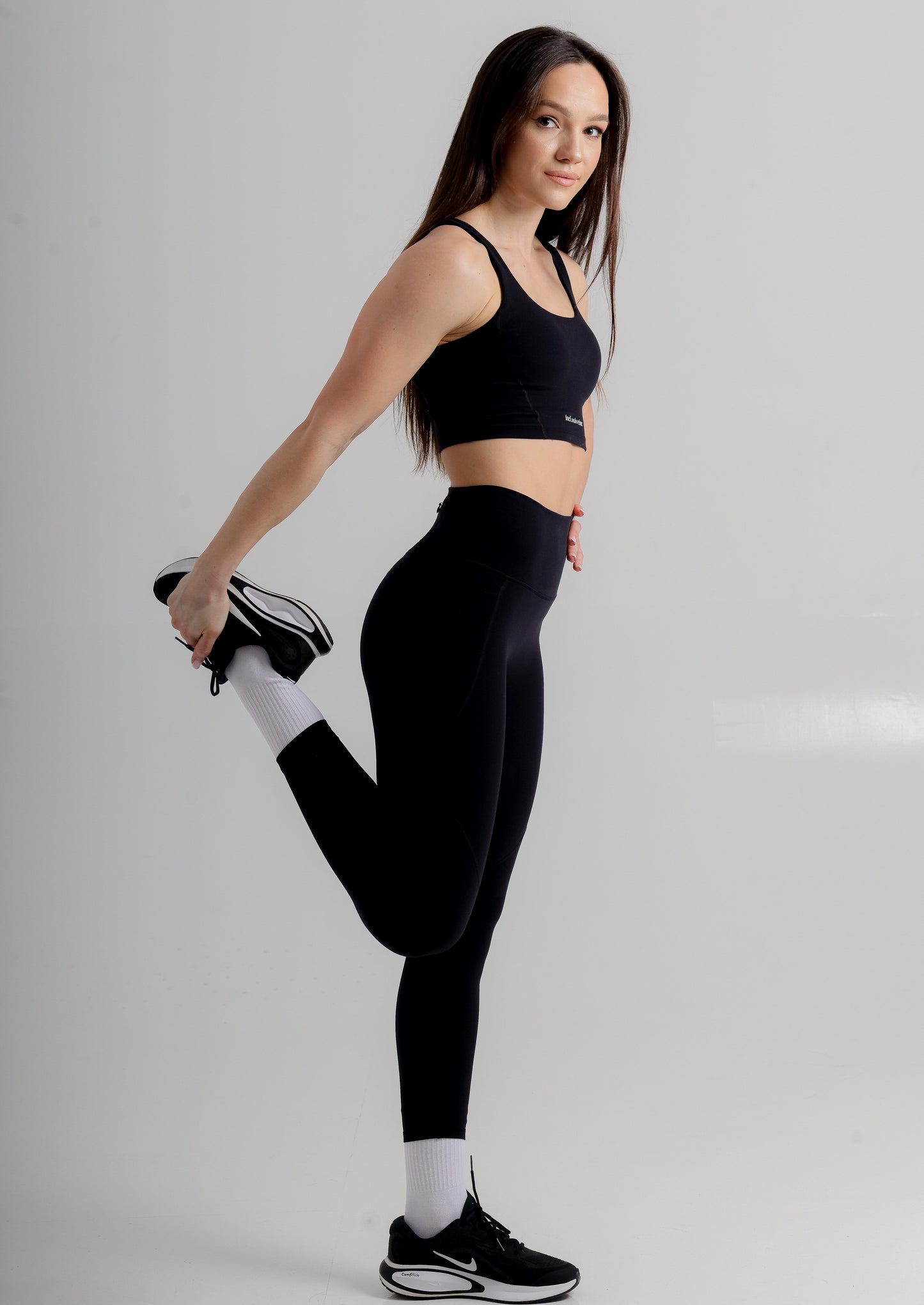 Women's Black Leggings with Pockets - High Waist Active Leggings
