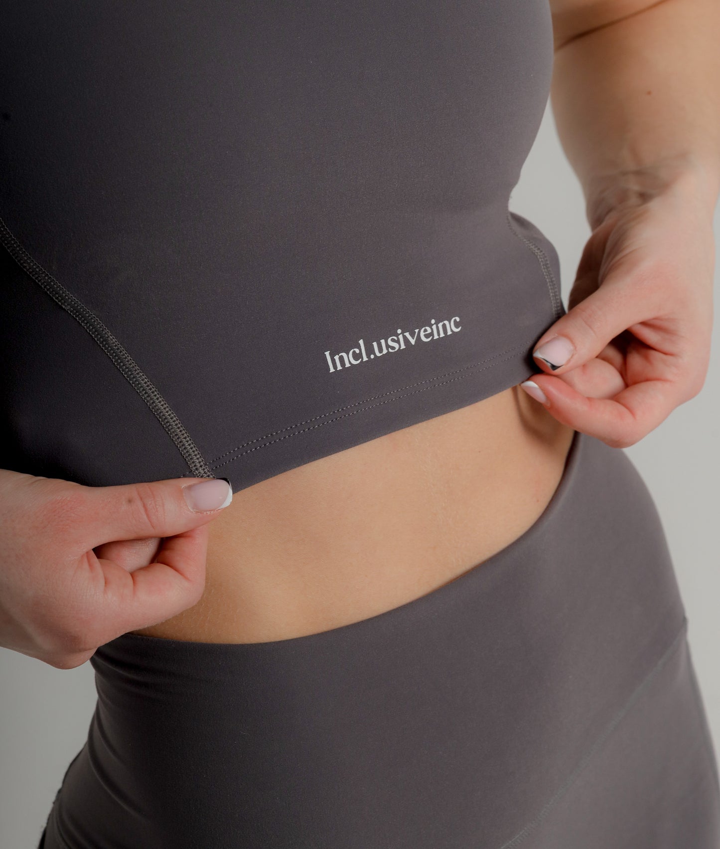 Women's Grey Sports Bra - Medium Support Active Bra