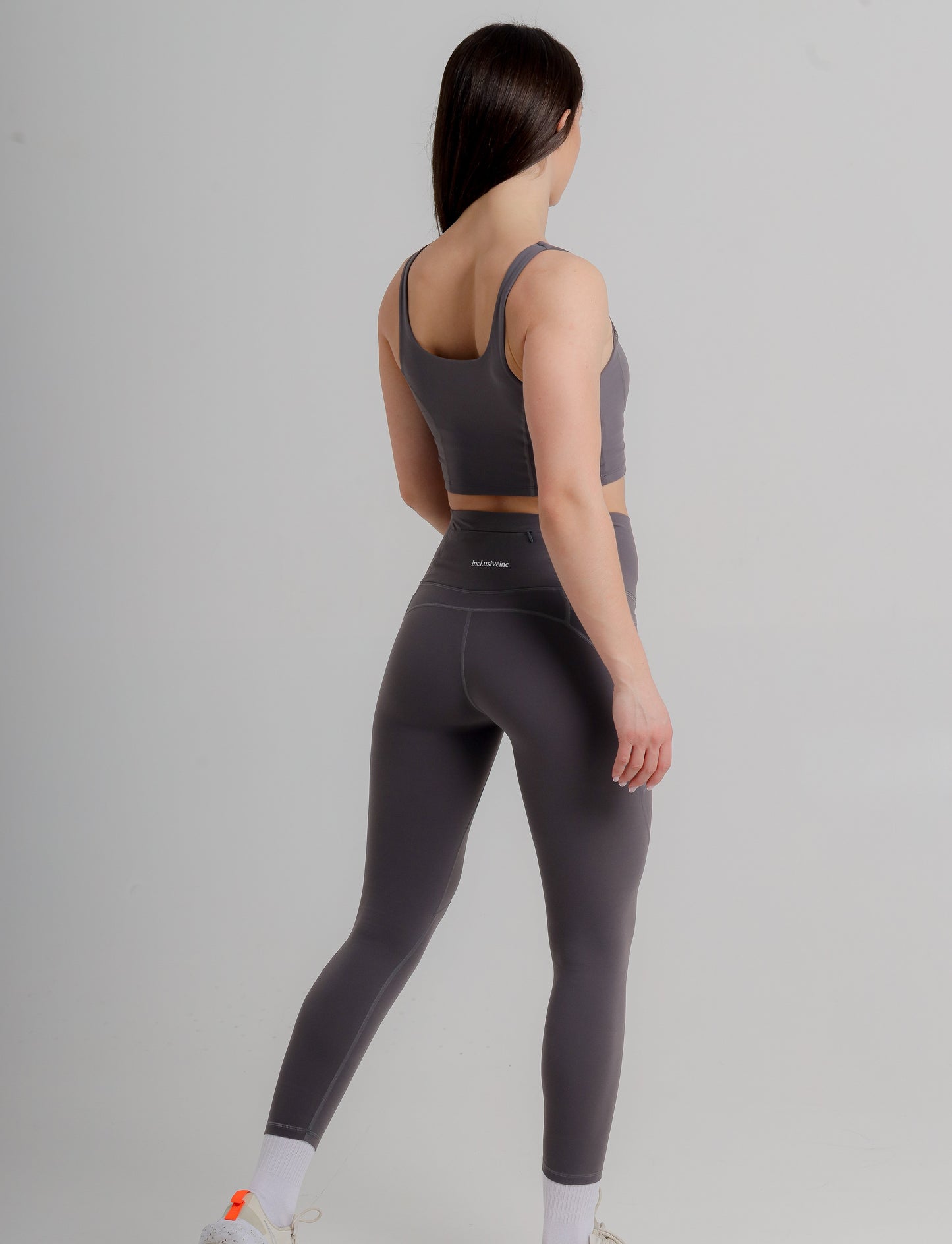Women's Grey Sports Bra - Medium Support Active Bra