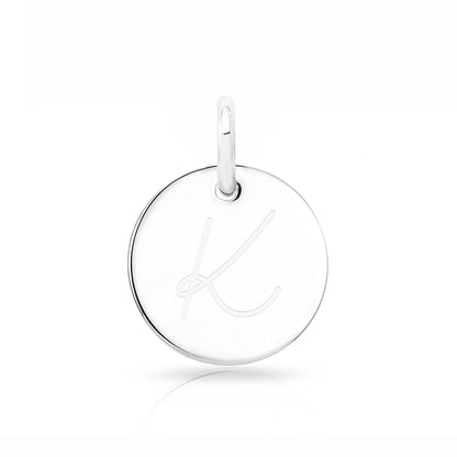 Initial Disc Necklace Charms