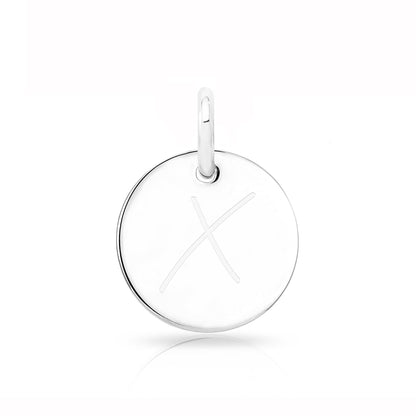 Initial Disc Necklace Charms