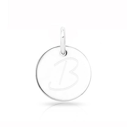 Initial Disc Necklace Charms