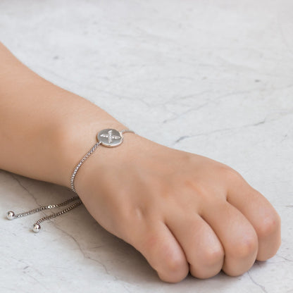 Initial Friendship Bracelet Letter X Created with Zircondia® Crystals