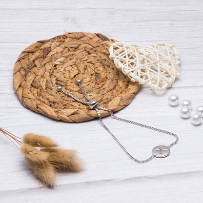 Initial Friendship Bracelet Letter X Created with Zircondia® Crystals