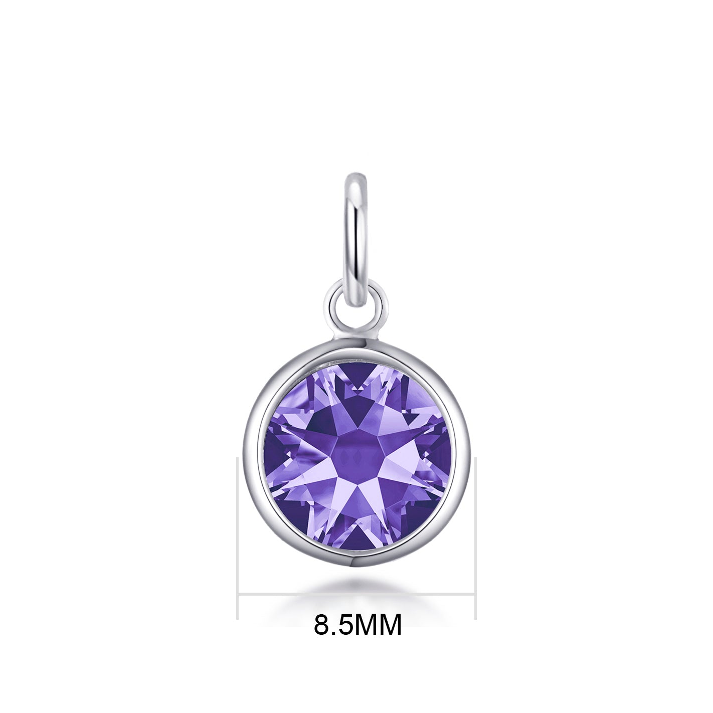 Initial Y Necklace with Birthstone Charm Created with Zircondia® Crystals