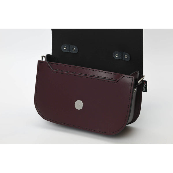 Aura Handmade Leather Bag - Marsala Red