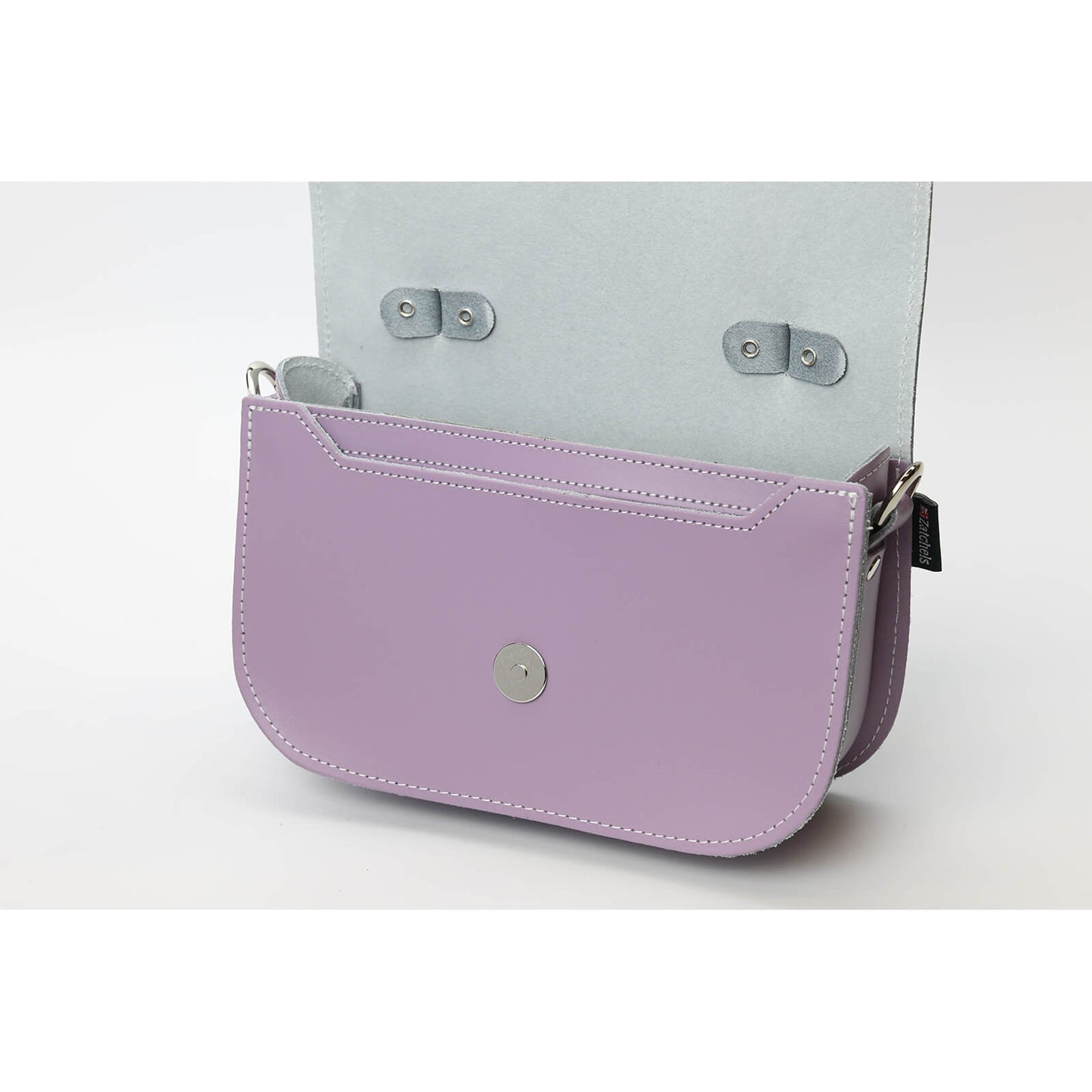 Sac en cuir fait main Aura - Violet pastel
