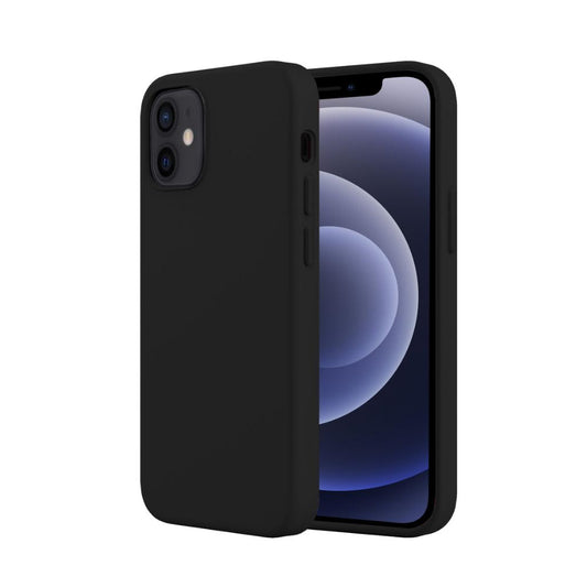 Coque de protection en gel de silicone noire pour iPhone