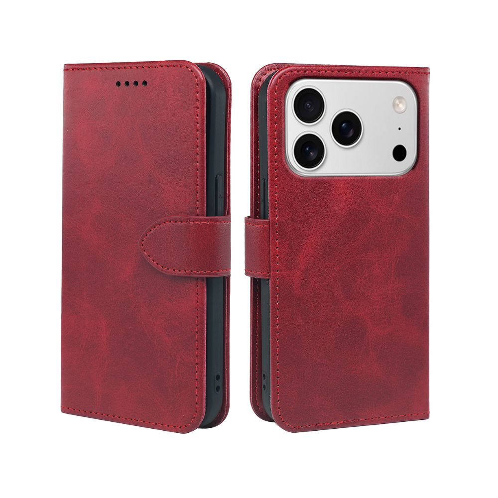 Coque Portefeuille en Cuir avec Étui à Rabat pour iPhone 17 Series