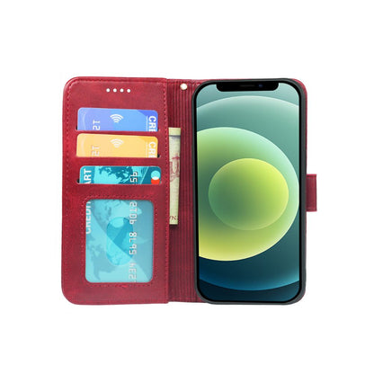 Étui Portefeuille en Cuir avec Rabat pour iPhone 12 Series, avec Porte-Cartes
