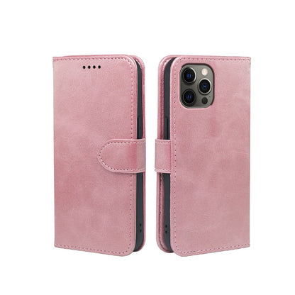 Étui portefeuille à rabat en cuir pour iPhone 14