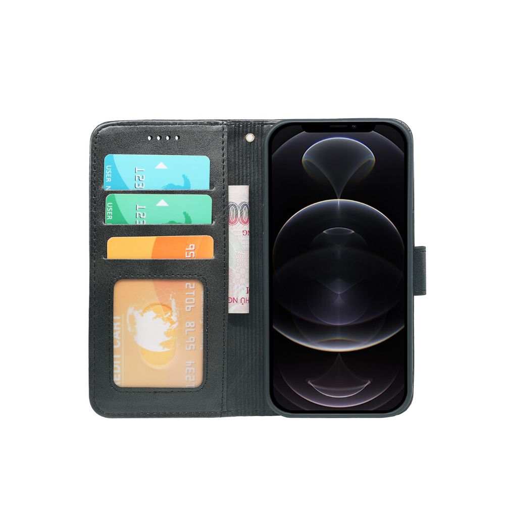 iPhone 15 Series Book Flip Case Leather Wallet