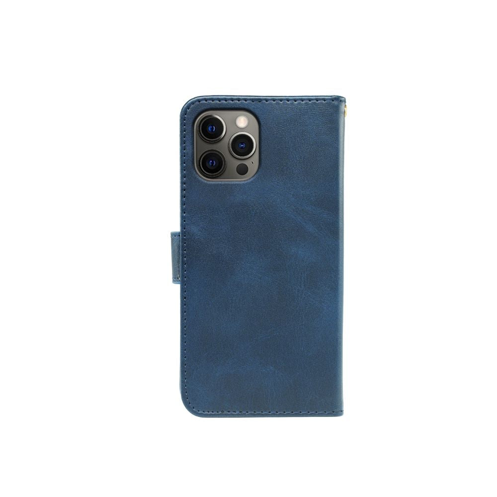 Étui portefeuille à rabat en cuir pour iPhone 14