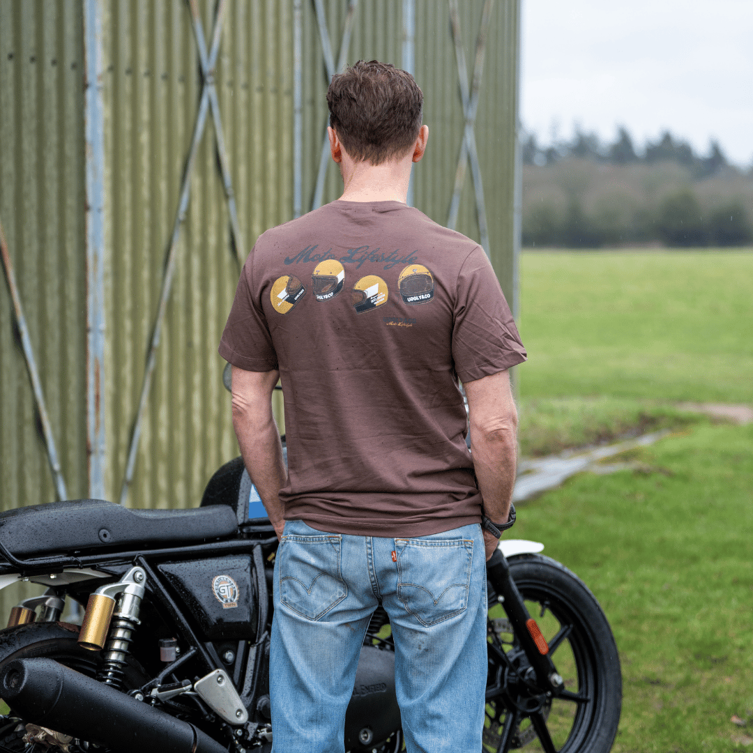 Brown U&C Helmet Tee
