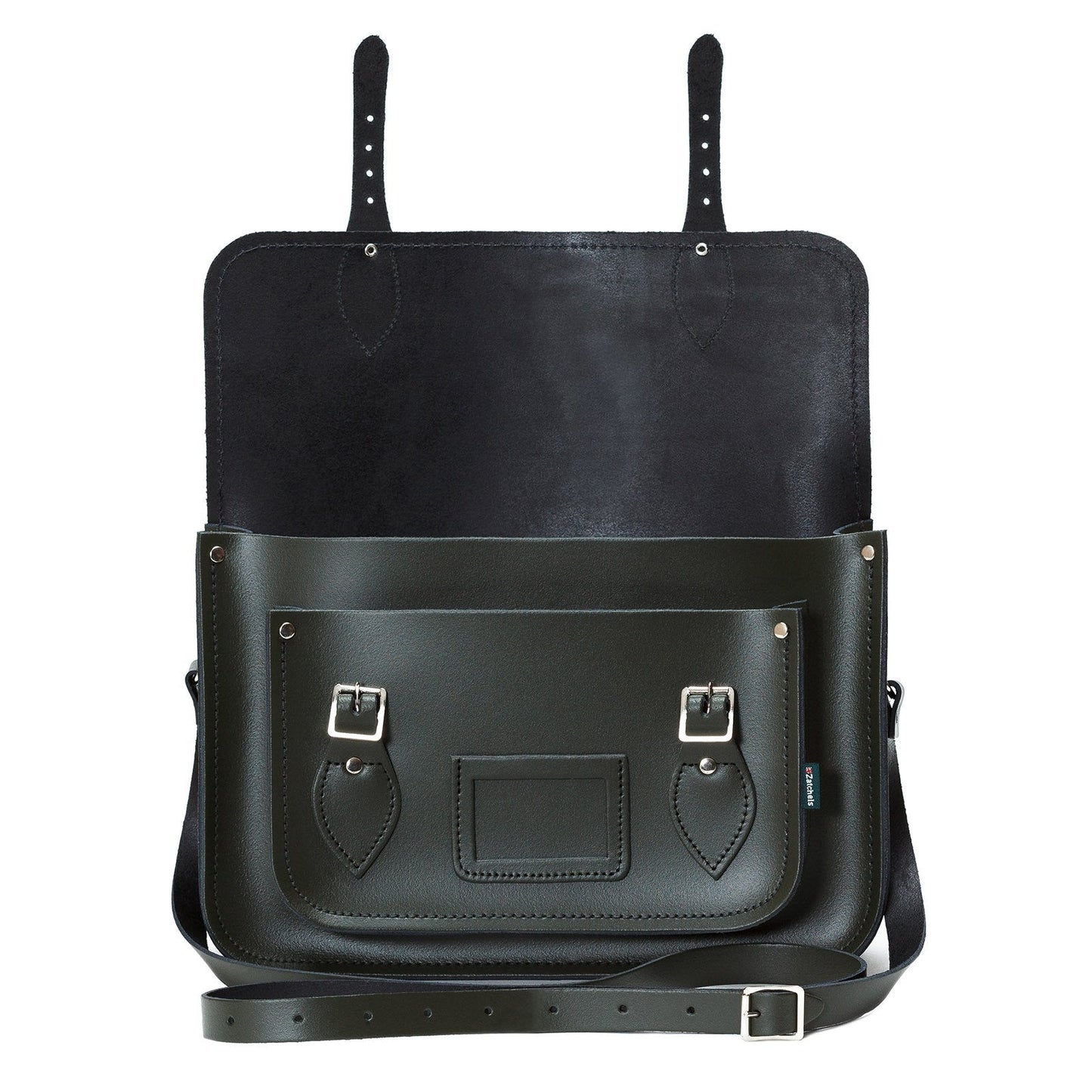 Sac en cuir fait main - Vert lierre