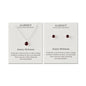 January (Garnet) Birthstone Necklace & Earrings Set Created with Zircondia® Crystals