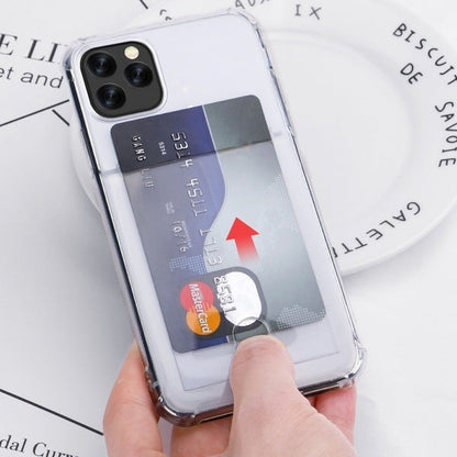 Soft TPU Clear Case With Card Slot - For iPhone 14 Pro Max