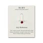 July (Ruby) Adjustable Birthstone Ring Created with Zircondia® Crystals