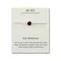 July (Ruby) Birthstone Bracelet Created with Zircondia® Crystals
