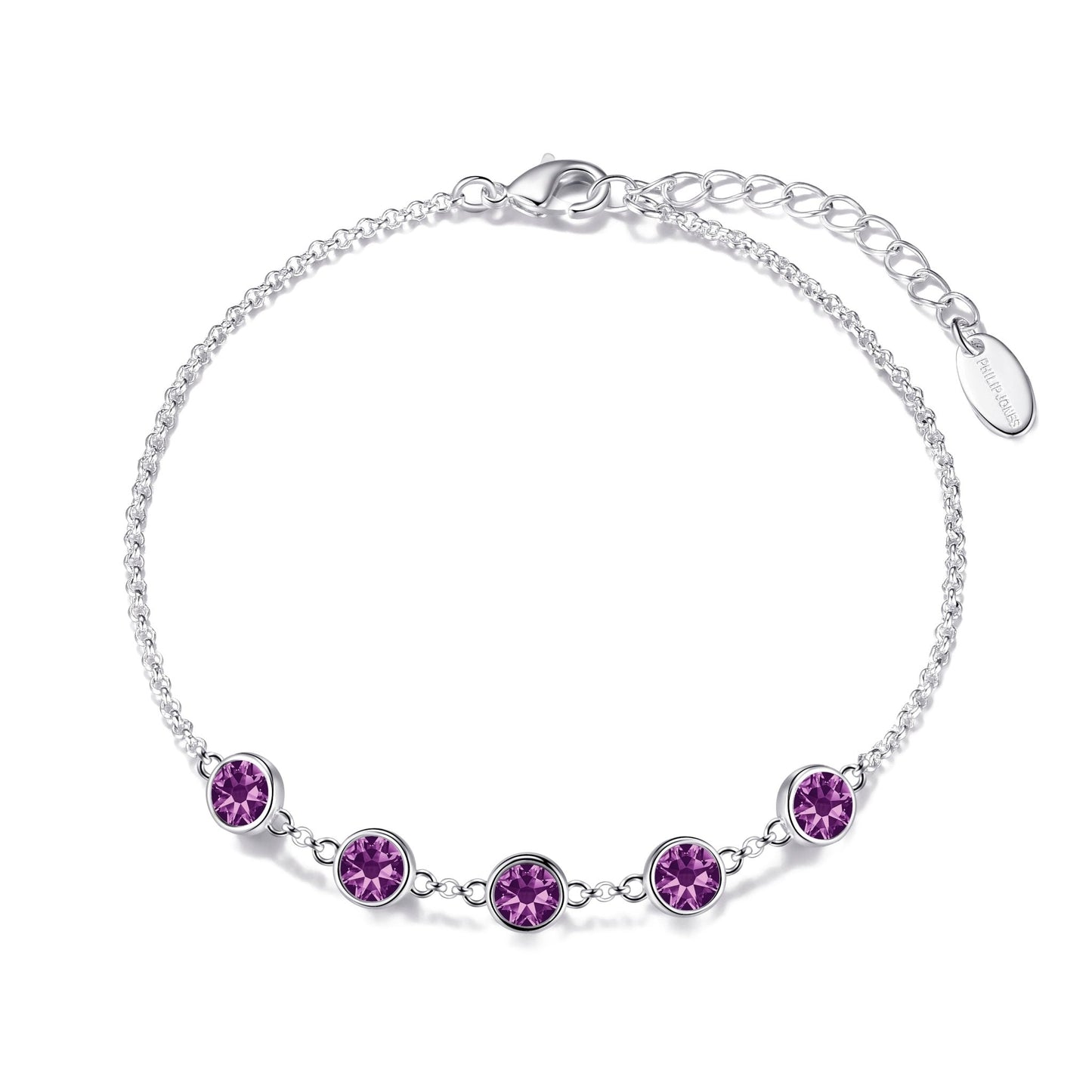 June Birthstone Bracelet Created with Alexandrite Zircondia® Crystals