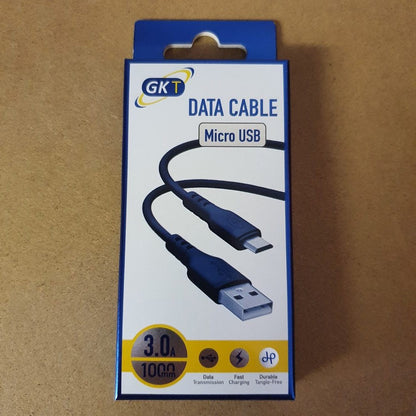 GK Telecom Black Micro USB to USB Cable - 1m