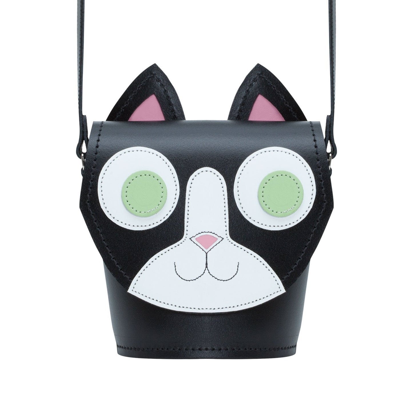 Sac en cuir fait main Chat