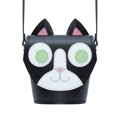 Sac en cuir fait main Chat