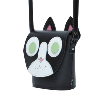 Sac en cuir fait main Chat