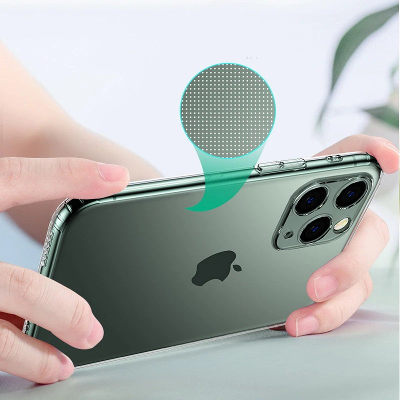 Soft TPU Clear Case with Dust Plug - For iPhone 16 Pro