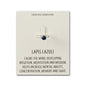 Lapis Adjustable Ring with Quote Card