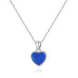 Lapis Gemstone Heart Necklace