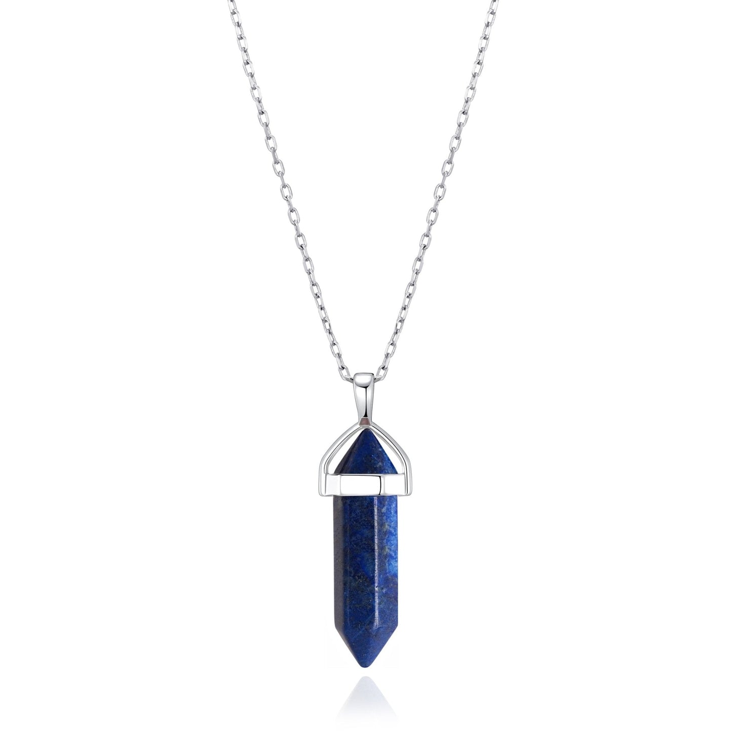 Collier en lapis-lazuli avec carte de citation