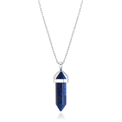 Collier en lapis-lazuli avec carte de citation