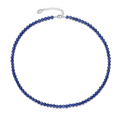 Lapis Mini Beaded Gemstone Necklace