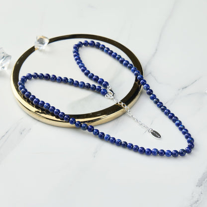 Collier Lapis Mini perles pierres précieuses