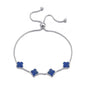 Lapis Multi Clover Friendship Bracelet